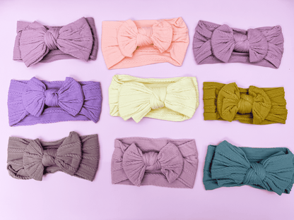 Baby Girl Nylon Headband with Big Bow