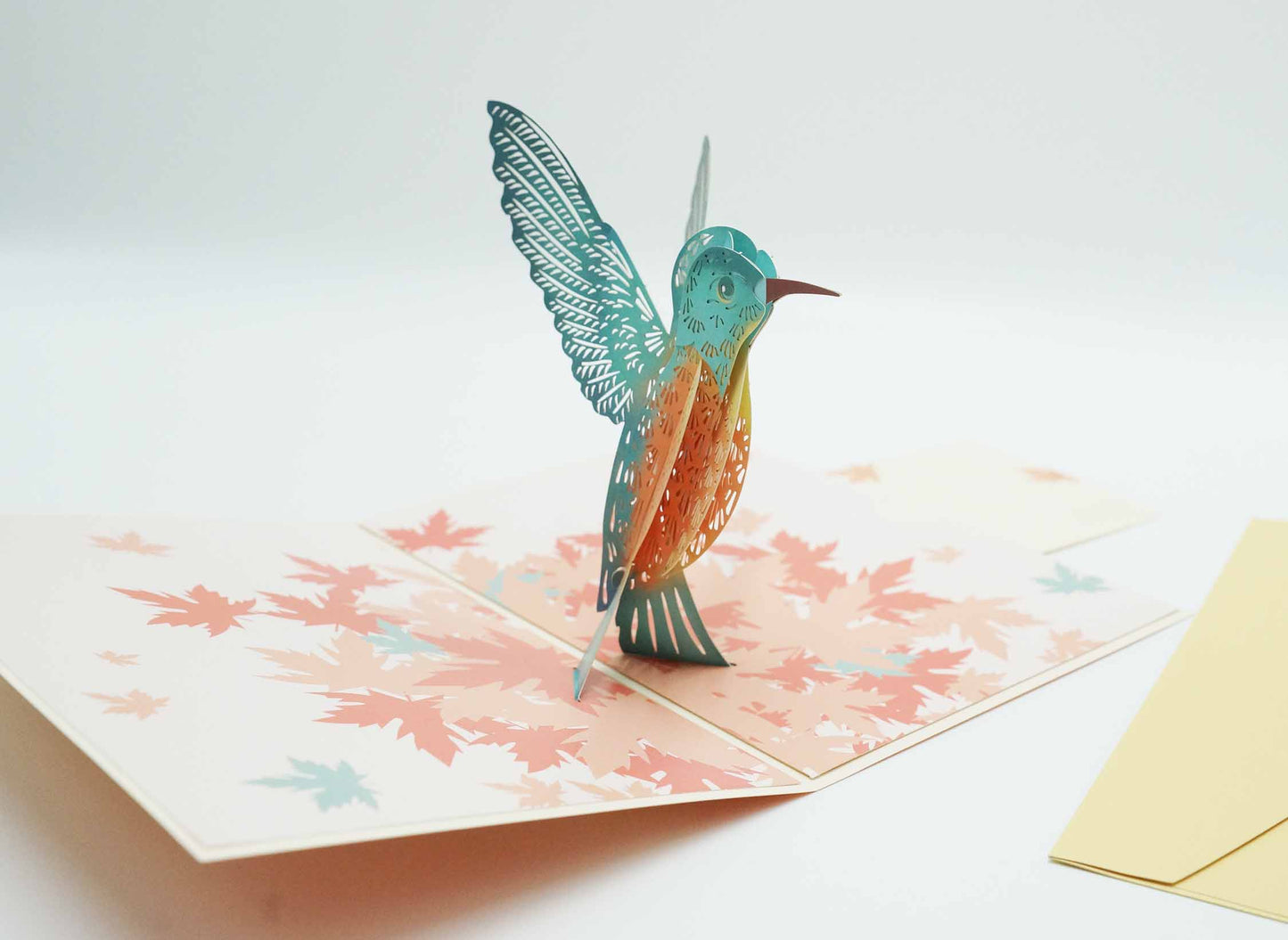 Hummingbird Pop-Up Greeting Card - Happy Birthday, Thank You, Wedding, Anniversary, Valentine's Day Cards