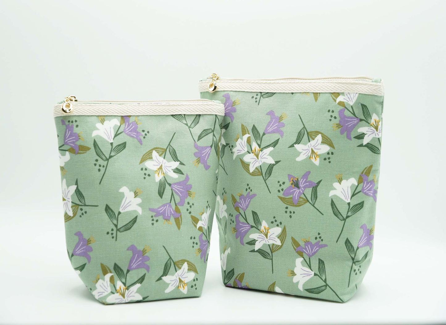 Madonna Lily Basic Zipper Pouch, Charger Bag