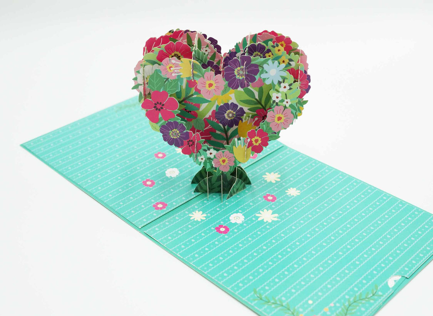 Thank You Pop Up Card, 3D Flower Garland Thank You Gift Card for Parents, Wife, Husband, Doctor, Teacher, Boss, All Occasions