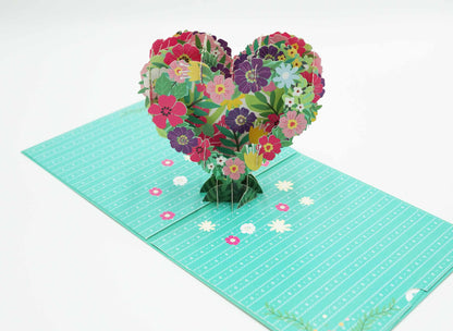 Thank You Pop Up Card, 3D Flower Garland Thank You Gift Card for Parents, Wife, Husband, Doctor, Teacher, Boss, All Occasions