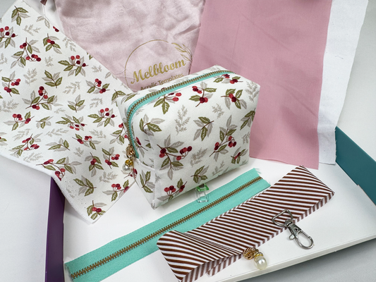 DIY Sewing Kit, Cube Zipper Pouch