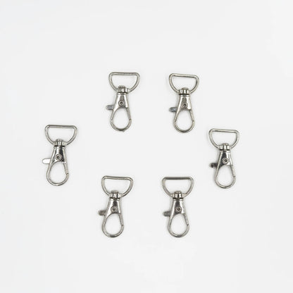 Swivel Lobster Clasp with D Ring l 6PCS