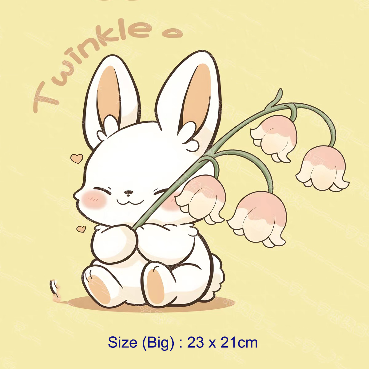 Cute Rabbit Iron On DTF Transfer