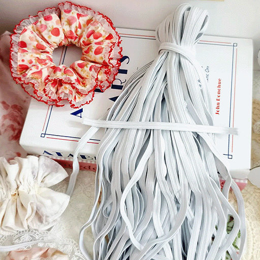 White Elastic l 5 Yd, 10 Yd