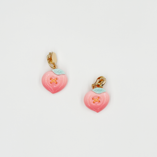 Peach Zipper Pulls 4PCS