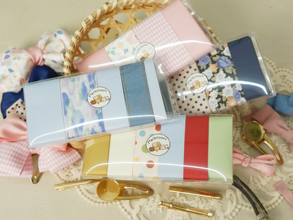 Baby Blue Hair Bow Making Kit