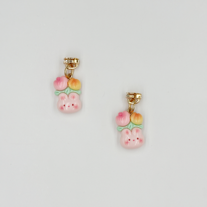 Cute Rabbit Zipper Pulls 4PCS