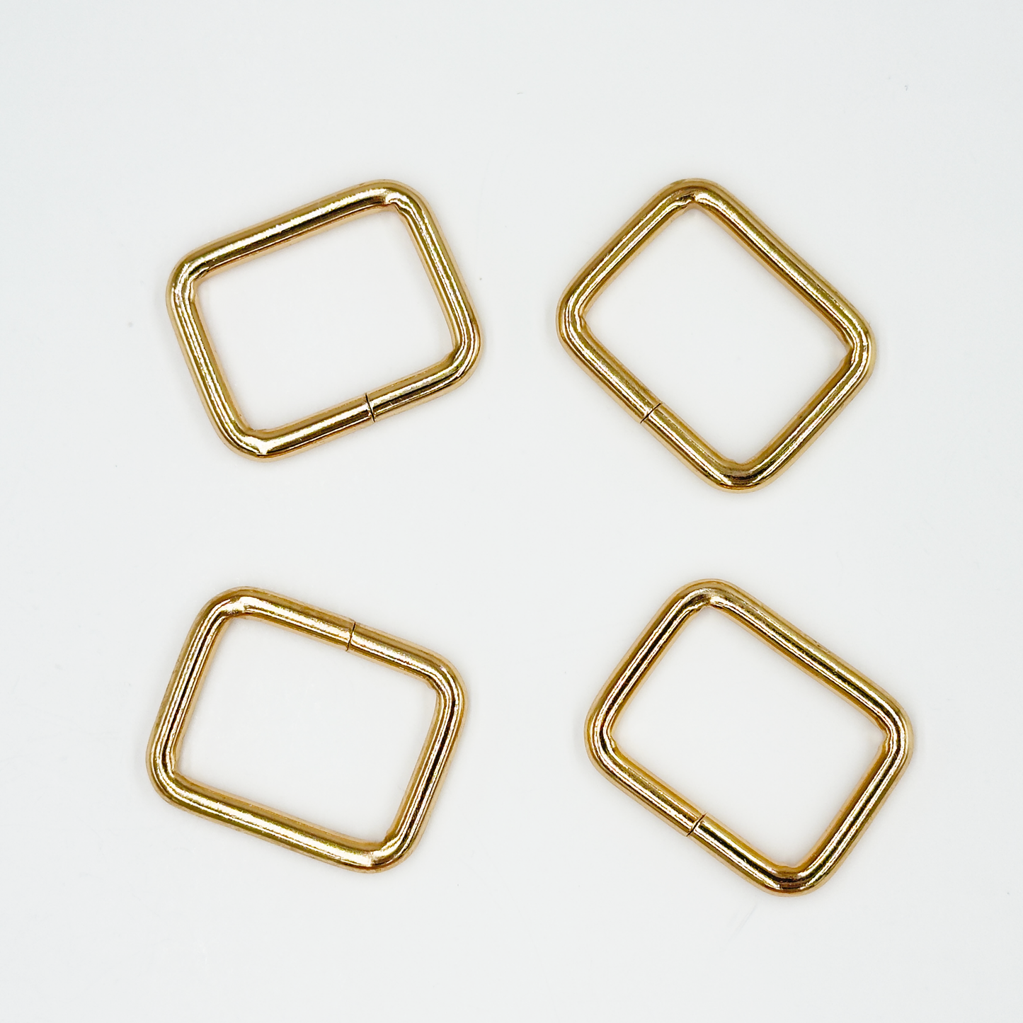 1'' Gold Rectangle Ring l 4 PCS