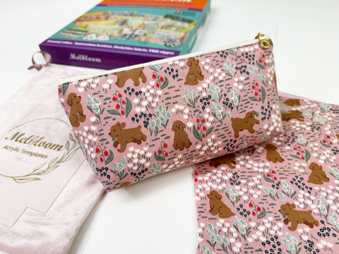 Zippered Pouch Sewing Kit - Puppy