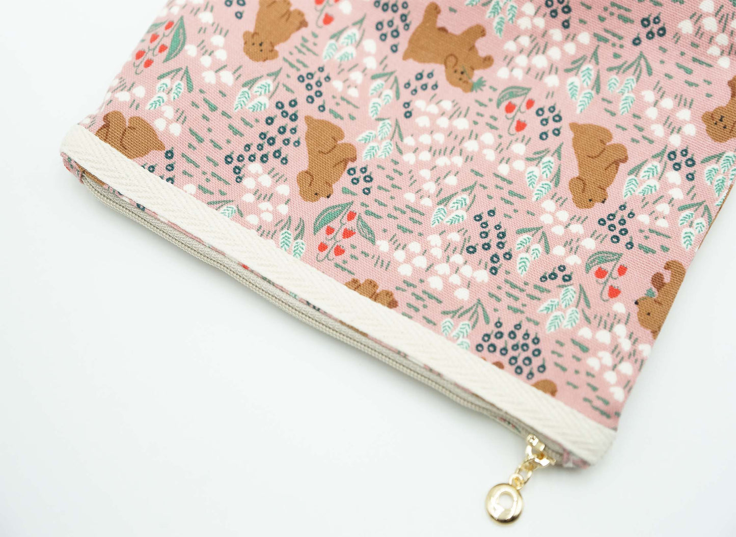 Happy Puppy Basic Zipper Pouch, Charger Bag