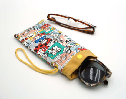 Cartoon Cats Fabric Glasses Case