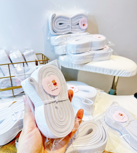 White Elastic 0.9cm 2cm 2.5cm 3cm 3.5cm 4cm (5 Yd, 10 Yd)