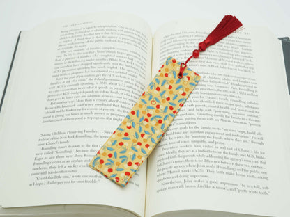 Cherry Bijou Fabric Bookmark