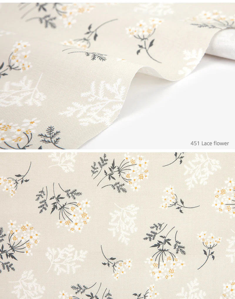 100% Cotton Oxford Lace Flower 60" Wide