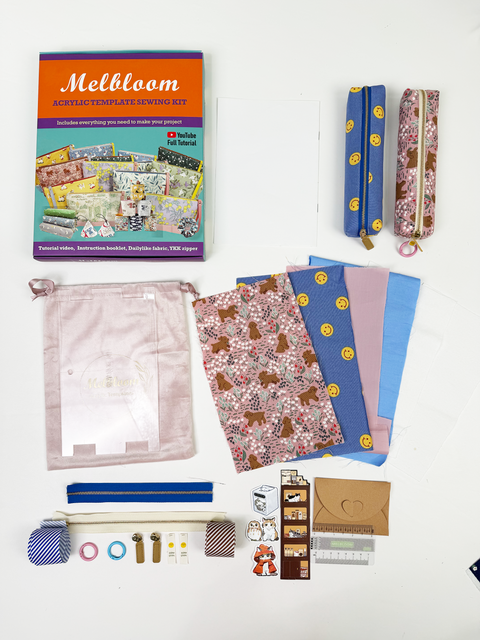 Pencil Pouch Sewing Kit - Set of 2 Pouches