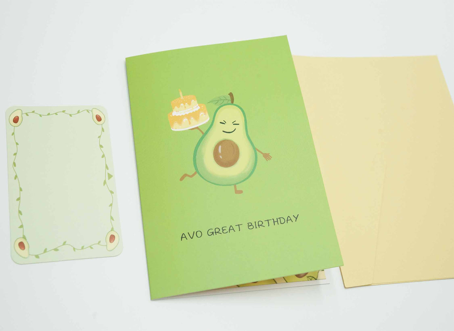 Avo Great Birthday Pop Up Card, 3D Avocado Pop-Up Birthday Card