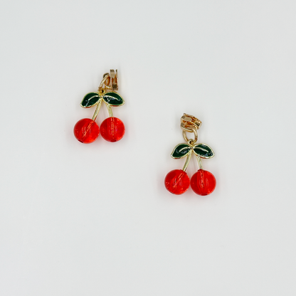Cherry Zipper Pulls 4PCS