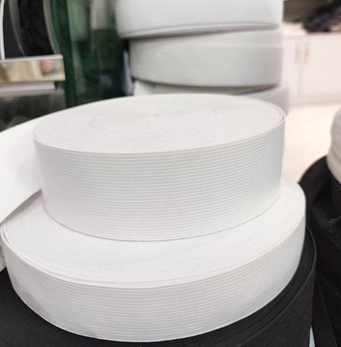 White Elastic 0.9cm 2cm 2.5cm 3cm 3.5cm 4cm (5 Yd, 10 Yd)