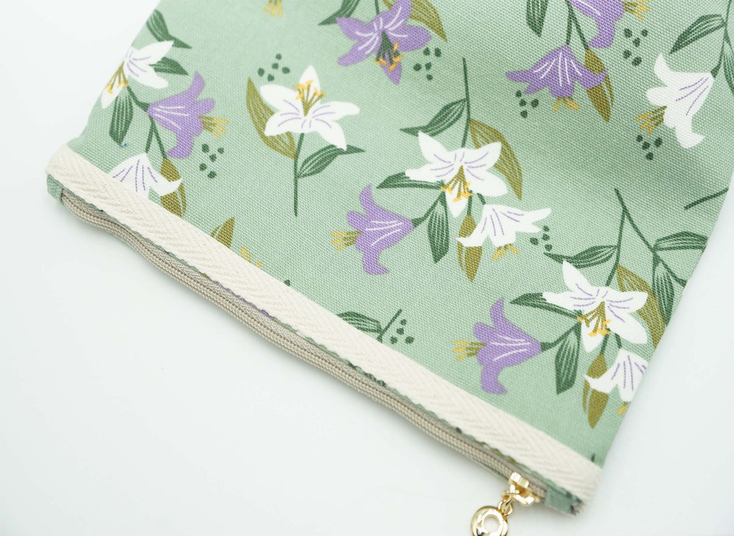 Madonna Lily Basic Zipper Pouch, Charger Bag