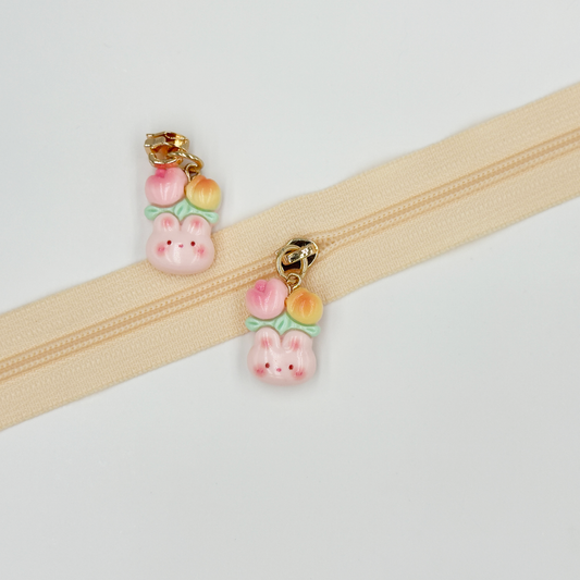 Cute Rabbit Zipper Pulls 4PCS