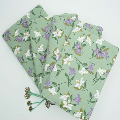 Madonna Lily Book Cover, Fabric Dust Jacket