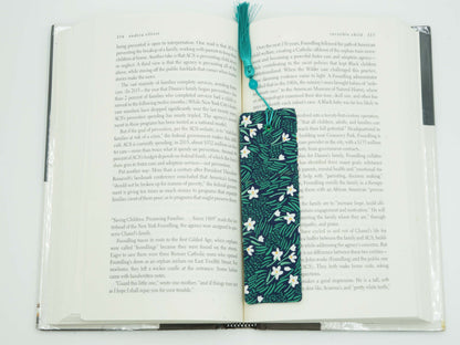 In Good Time Fabric Bookmark