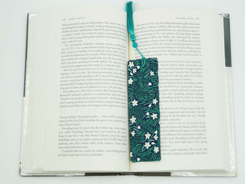 In Good Time Fabric Bookmark