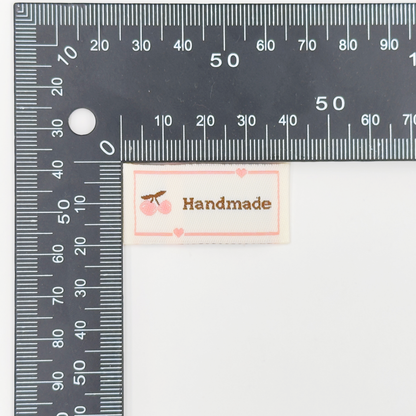 Handmade Cherry Woven Labels