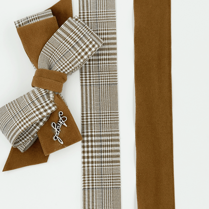 1'' Double Faced Brown Suede Ribbon