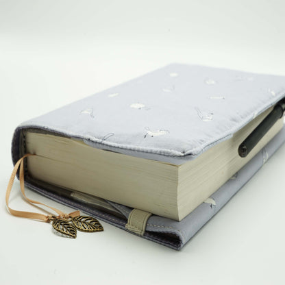 Hello Bird Book Cover, Fabric Dust Jacket