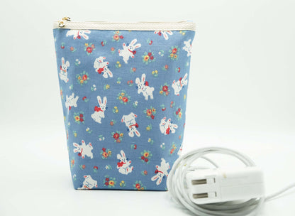 Rabbits Zipper Pouch, Charger Bag