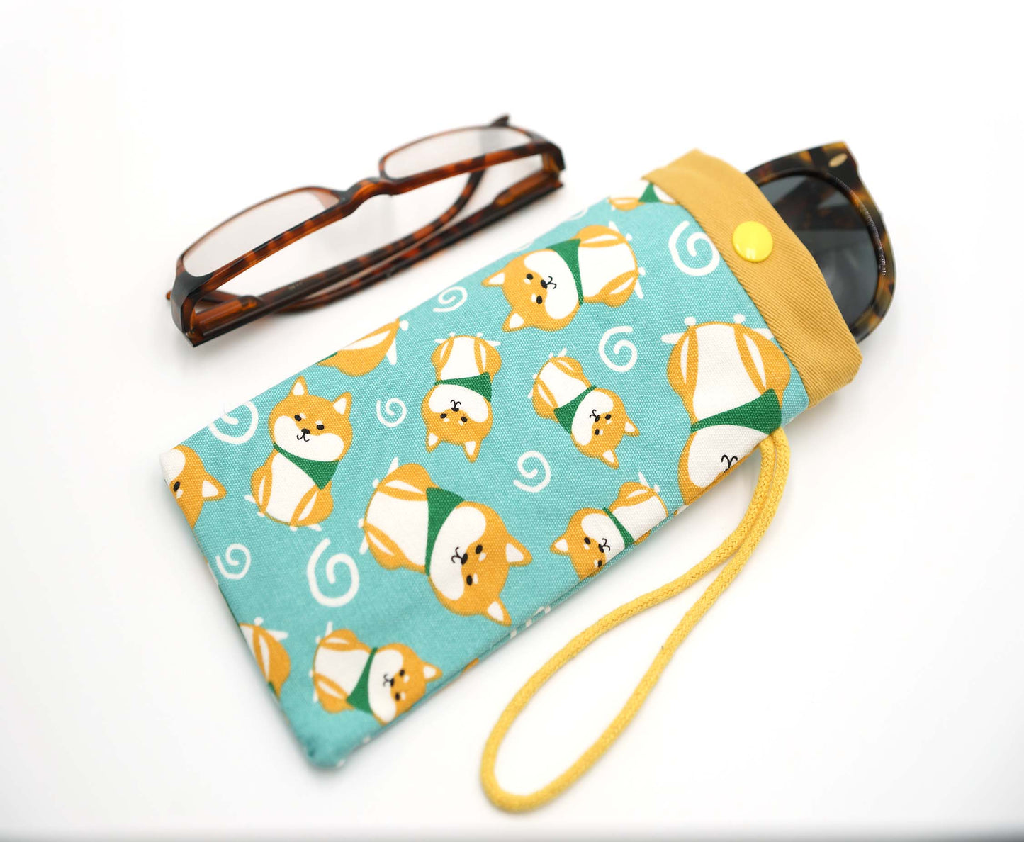 Akita Fabric Glasses Case