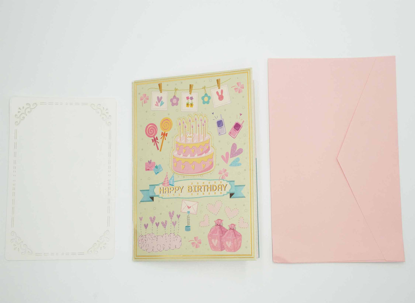 Birthday Cake Pop Up Card, 3D Cake Pop-Up Birthday Card