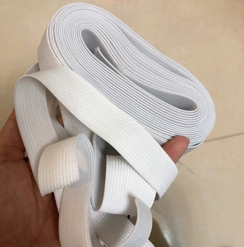 White Elastic 0.9cm 2cm 2.5cm 3cm 3.5cm 4cm (5 Yd, 10 Yd)
