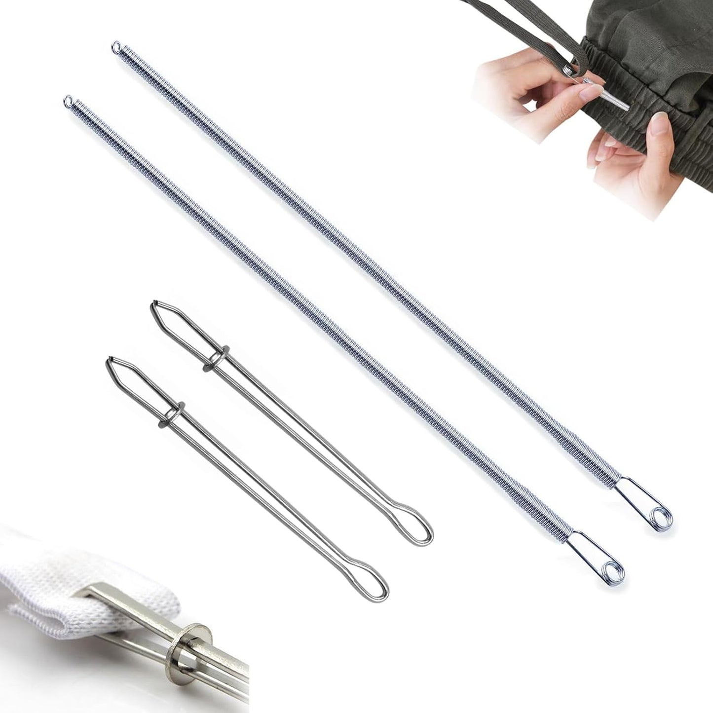 2 Pcs Drawstring Threader