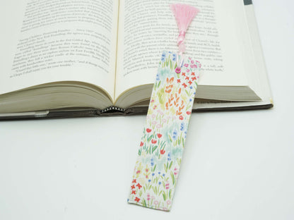 Blurry Garden Fabric Bookmark