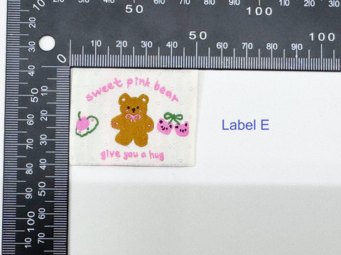 Sweet Bear Woven Labels