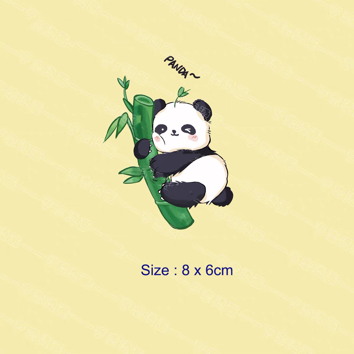 Panda Iron On DTF Transfer