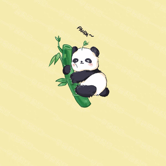 Panda Iron On DTF Transfer