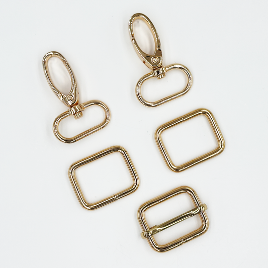 1'' Wide Adjustable Strap Hardware Kit, 5 Pieces
