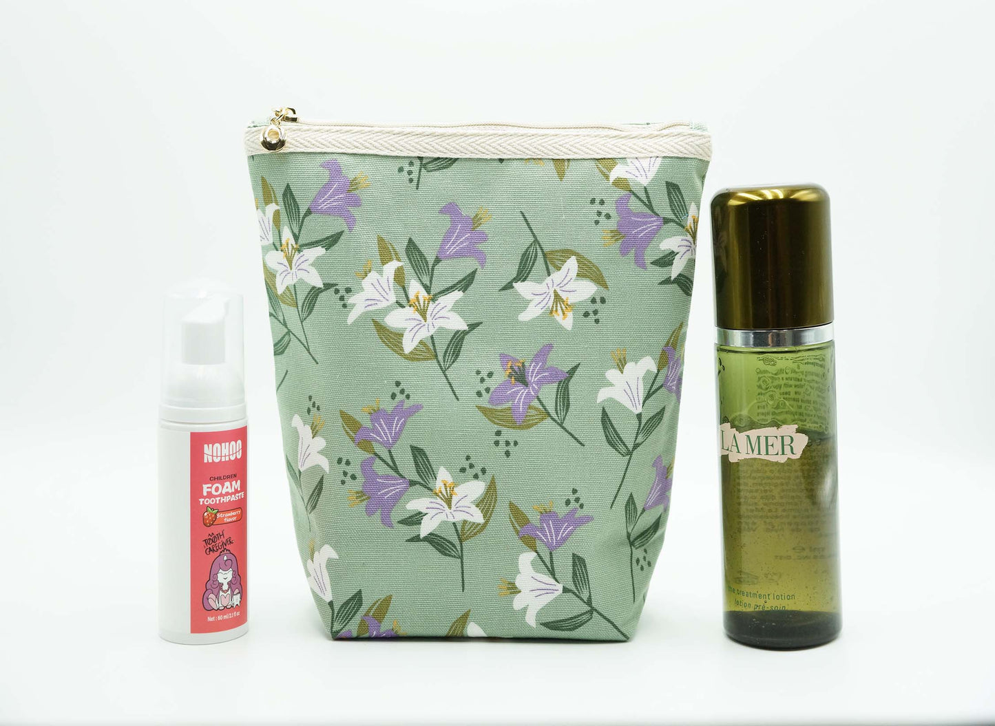 Madonna Lily Basic Zipper Pouch, Charger Bag