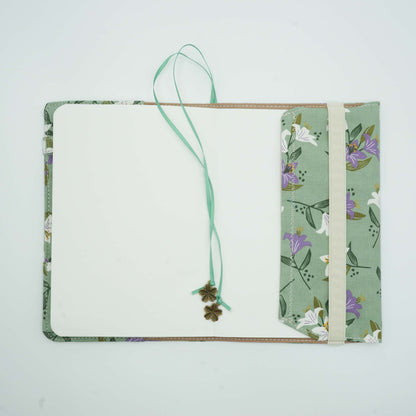 Madonna Lily Book Cover, Fabric Dust Jacket