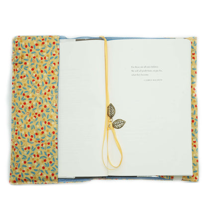 Cherry Bijou Book Cover, Fabric Dust Jacket