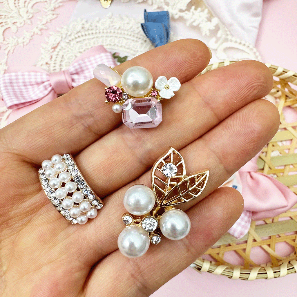 Pearl Rhinestone Embellishments