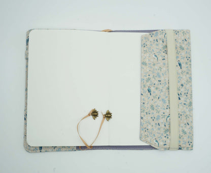 Birds in Forest Book Cover, Fabric Dust Jacket