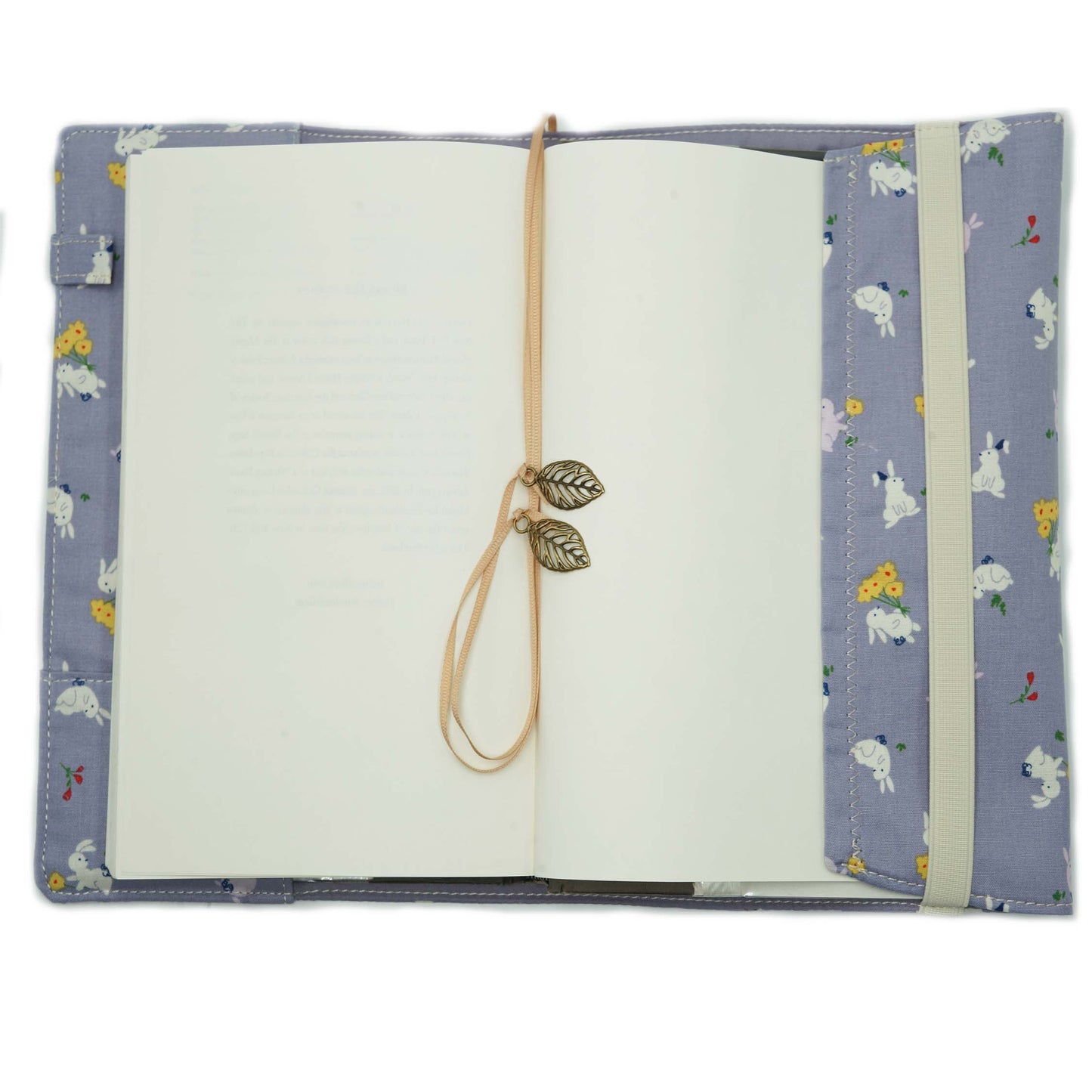 Enjoy Rabbit Book Cover, Fabric Dust Jacket