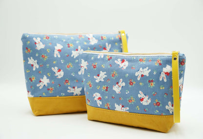 Happy Rabbits Zipper Bag, Make-Up Bag