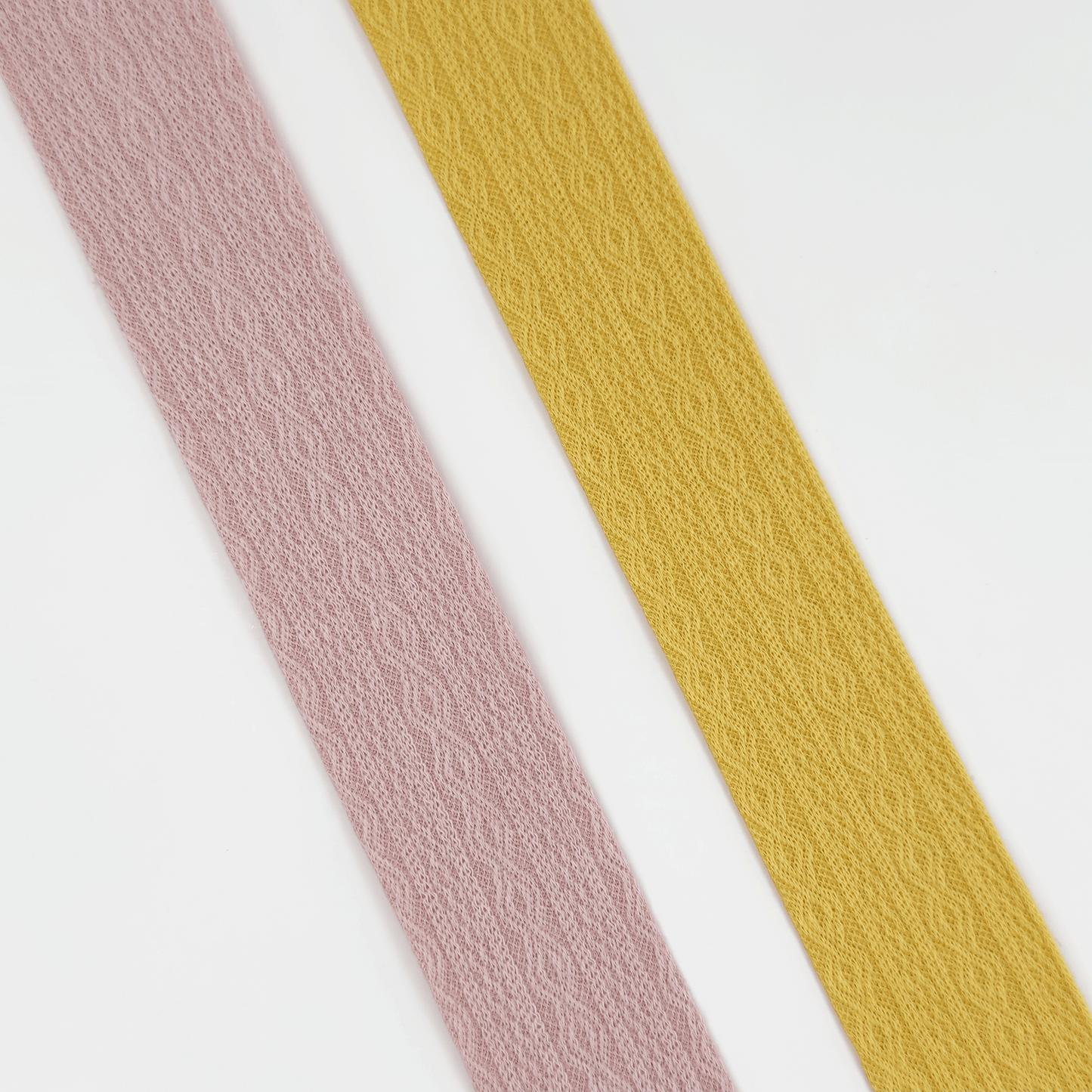 1.5'' Yarn Ribbon Yellow and Pink
