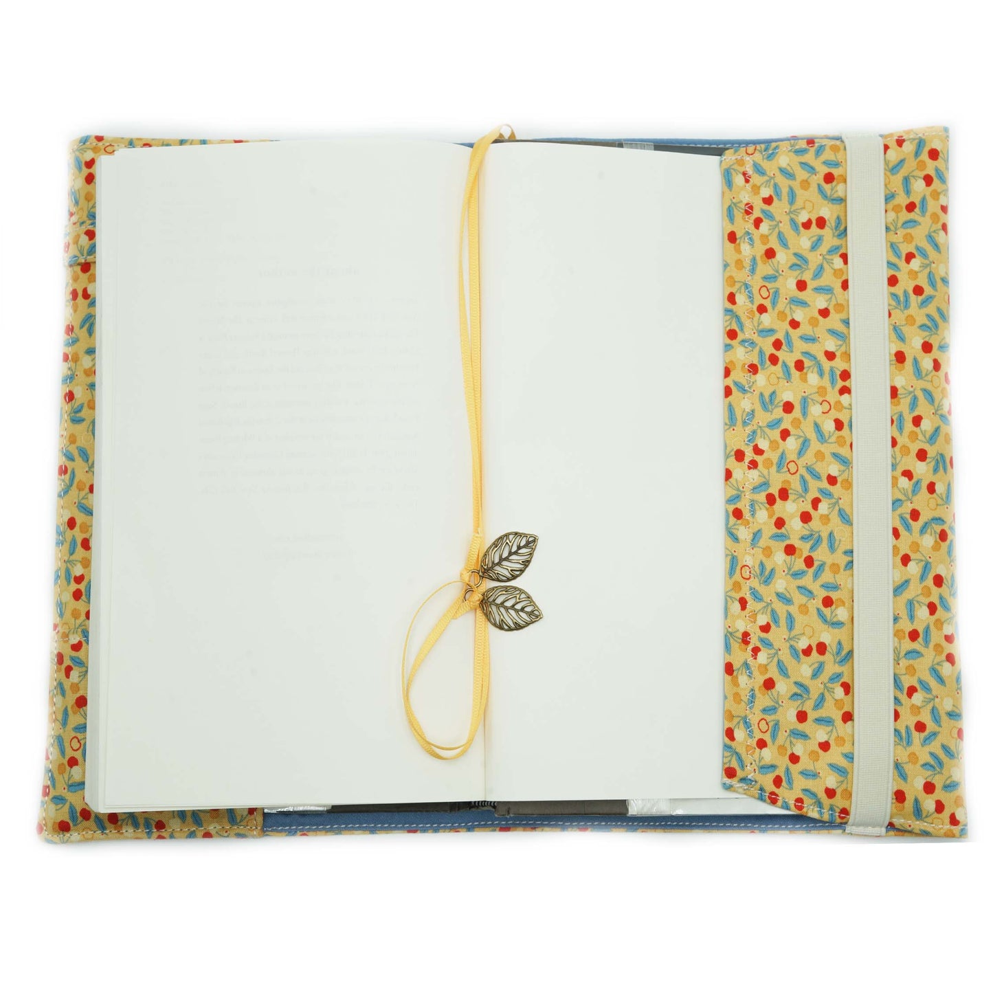 Cherry Bijou Book Cover, Fabric Dust Jacket